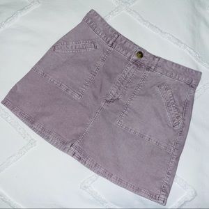American Eagle Purple Corduroy Skirt